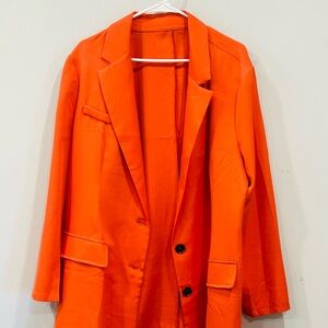 SHEIN Bright Orange Blazer